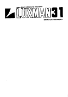 Luxman L31-Service-Manual